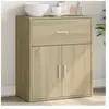 vidaXL Buffet chêne sonoma 60x31x70 cm bois d'ingénierie