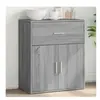 vidaXL Buffet sonoma gris 60x31x70 cm bois d'ingénierie