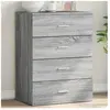 vidaXL Buffet chêne marron 60x39x80 cm bois d'ingénierie