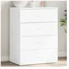vidaXL Buffet blanc 60x39x80 cm bois d’ingénierie
