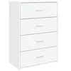 vidaXL Buffet blanc 60x31x84 cm bois d'ingénierie