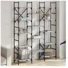 vidaXL Bibliothèque sonoma gris 127,5x28,5x172,5 cm bois d'ingénierie