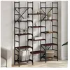 vidaXL Bibliothèque chêne marron 127,5x28,5x172,5 cm bois d'ingénierie
