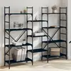 vidaXL Bibliothèque noir 160x28,5x136,5 cm bois d'ingénierie