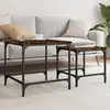 vidaXL Tables basses gigognes 2 pcs chêne fumé bois d'ingénierie