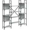 vidaXL Bibliothèque sonoma gris 155,5x24x166,5 cm bois d'ingénierie