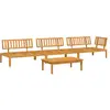 vidaXL Salon palette de jardin 4 pcs bois d'acacia massif