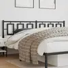 vidaXL Tête de lit métal noir 200 cm
