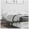 vidaXL Tête de lit métal blanc 180 cm