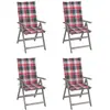 vidaXL Ensemble à manger de jardin 15 pcs coussins noir résine tressée