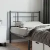 vidaXL Tête de lit métal noir 107 cm