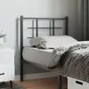 vidaXL Tête de lit métal noir 75 cm