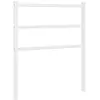 vidaXL Tête de lit métal blanc 80 cm