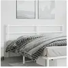 vidaXL Tête de lit métal blanc 180 cm