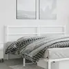 vidaXL Tête de lit métal blanc 200 cm
