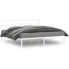 Vidaxl cadre de lit métal sans matelas et tête de lit blanc 193x203 cm
