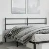 vidaXL Tête de lit métal noir 200 cm