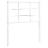 vidaXL Tête de lit métal blanc 75 cm
