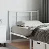 vidaXL Tête de lit métal blanc 100 cm