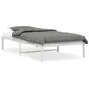 Vidaxl cadre de lit en métal sans matelas blanc 107x203 cm