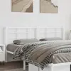 vidaXL Tête de lit métal blanc 193 cm