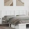 vidaXL Tête de lit métal blanc 200 cm