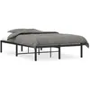 vidaXL Vidaxl Cadre De Lit Métal Sans Matelas Noir 120x200 Cm