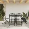 vidaXL Ensemble à manger de jardin 7 pcs anthracite métal maille