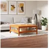 vidaXL Table basse cire marron 100x100x40 cm bois massif de pin