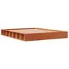 vidaXL Cadre de lit sans matelas cire marron 120x200cm bois pin massif