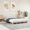 vidaXL Lit de palette cire marron 140x200 cm bois de pin massif