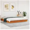 vidaXL Cadre de lit sans matelas cire marron 180x200cm bois pin massif