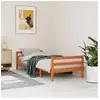 vidaXL Cadre de lit sans matelas cire marron 80x200 cm bois pin massif