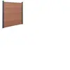 vidaXL Ensemble de panneaux de clôture marron 180x186 cm WPC