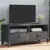 vidaXL Meuble TV VIKEN gris anthracite bois de pin solide
