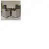 vidaXL Ensemble à manger de jardin et coussins 5 pcs gris clair rotin