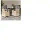 VIDAXL Ensemble à Manger de Jardin avec Coussins 5 pcs, Table et Chaises avec Dossier Réglable, Meubles d'Extérieur, Moderne, Mélange Beige Résine Tressée
