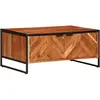 vidaXL Table basse 90x55x40 cm bois massif d'acacia