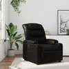 vidaXL Fauteuil inclinable Noir Similicuir