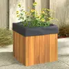 vidaXL Jardinière 25x25x25 cm bois massif d'acacia