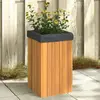 vidaXL Jardinière 35x35x60 cm bois massif d'acacia