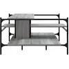 vidaXL Table basse sonoma gris 100x100x48,5 cm bois d'ingénierie