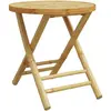 vidaXL Table de jardin pliable Ø45x45 cm bambou