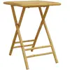 vidaXL Table de jardin pliable 55x55x75 cm bambou