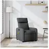 vidaXL Fauteuil de massage inclinable Gris foncé Tissu