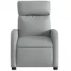 vidaXL Fauteuil inclinable Gris clair Tissu