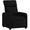 vidaXL Fauteuil inclinable Noir Tissu