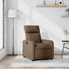 vidaXL Fauteuil inclinable Marron Tissu