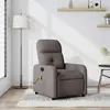 vidaXL Fauteuil de massage inclinable Taupe Tissu