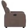 vidaXL Fauteuil inclinable Marron Similicuir